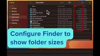 Show folder sizes in Finder on macOS