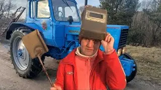 САМА  ОТРЕМОНТИРОВАЛА  ЖЕЛЕЗНЫЙ  СОВОК  В  СЕЛЕ  ДЕВУШКА  СВАРЩИК.