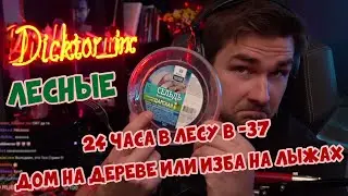 РЕАКЦИЯ ДИКТОРА | 24 ЧАСА В ЛЕСУ В - 37! ДОМ НА ДЕРЕВЕ или ИЗБА НА ЛЫЖАХ?