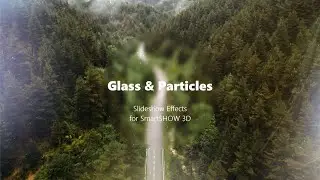 “Glass and Particles” Slideshow Template for SmartSHOW 3D