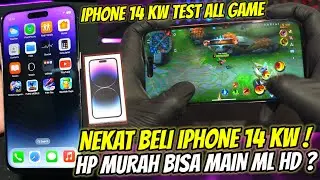 NEKAT BELI IPHONE 14 KW MURAH ! DEMI MAIN ML DAN COBAIN SEMUA GAME : ML, PUBG, FF, GENSIN IMPACT