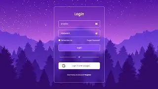 Create modern login form using HTML & CSS