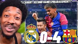 BARCA PUT BELT TO AZZ ON HALA MADRID 🤣 | Real Madrid 0-4 Barcelona LIVE Reaction