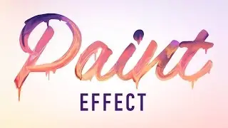 Photoshop Tutorials - Paint Text Effect