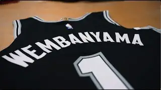 2023 NBA Draft | The Stitching of the Victor Wembanyama San Antonio Spurs Jersey