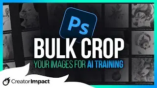 How to crop multiple images at once in Photoshop (for training AI Art Models)