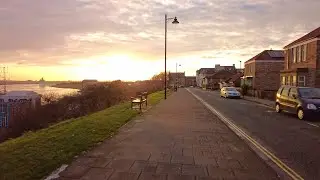 Tynemouth Coastal Walk, English Countryside 4K