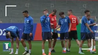 Slovakias PRACTICE ahead of Romania CLASH includes shots on TARGET and first-touch DRILLS