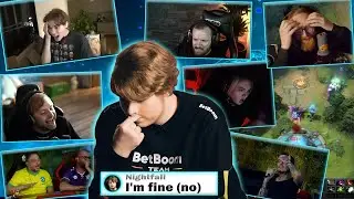 NIghtfall - Muerta Fail | STREAMERS REACTION РЕАКЦИЯ СТРИМЕРОВ ОБИДНАЯ ОШИБКА СТОИЛА ПОРАЖЕНИЯ TI12