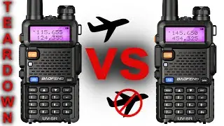 BAOFENG UV-5R (Airband) vs non airband TEARDOWN...