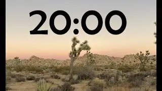 20 minute timer Nature Themed (desert, Joshua Tree)