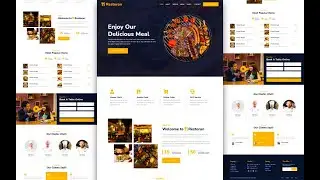 Restaurant Website HTML CSS JavaScript Bootstrap5 | With Full Source Code  #restaurant #website