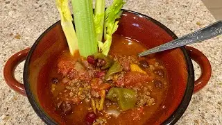 Homemade CHILI Soup Recipe | Delicious | EASY Comfort Food | Recipe in Description