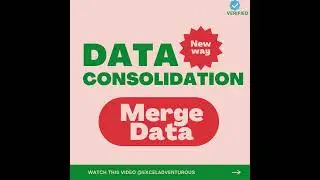 Data Consolidation in MS Excel tutorial