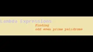 Finding Even or odd, Prime number, Palindrome number using Lambda Expression in Java