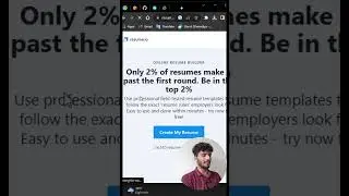 how to create your resume online in 5 minutes #shorts