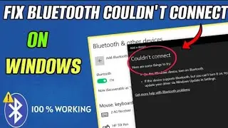 (Couldn't connect Bluetooth) Problem Solved in just 1 min👍...