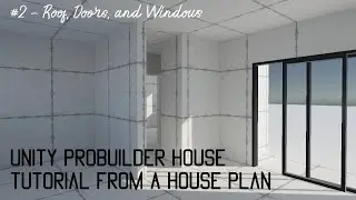 Unity ProBuilder House Tutorial from a Plan - Roof, Doors, and Windows