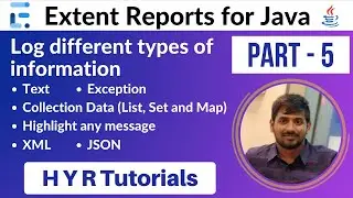 P5 - Log different types of information to the extent reports | Extent Reports |