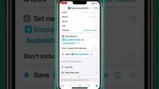 Extract Audio from a video File on iPhone #iOS #shorts
