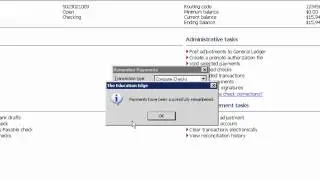How to renumber checks in The Financial Edge