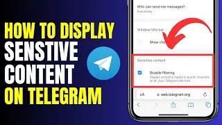 How To Enable Sensitive Content On Telegram | Display sensitive content on telegram