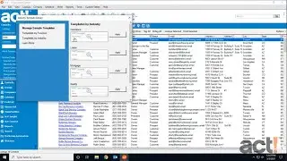 Act! Premium Training Videos - Using Custom Tables Templates