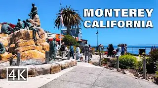 [4K] Monterey Cannery Row - California - Walking Tour