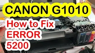 CANON G1010 | ERROR 5200 | SOLUTION INK FLUSHING