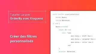 Créer des filtres personnalisés avec Laravel