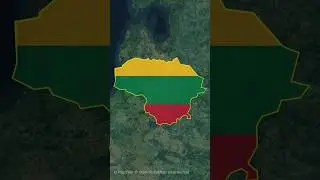 LITHUANIA MAP ANIMATION WITH CAPITAL IN AFTER EFFECTS #shorts