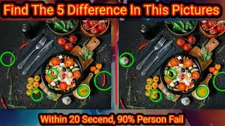 Can You Find The Five Differences In This Vegetable Picture? Hidden Objects Game