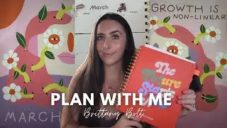 PLAN WITH ME: February recap & plan for March! habit tracking, budget template & goals