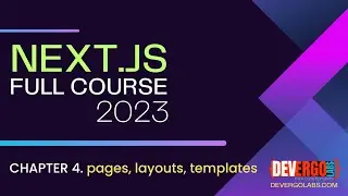 Pages Layouts Templates Next.js - CH. 5 - Tutorial from Basic to Advanced | Nextjs 13 (App Router)