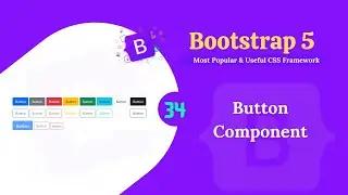 Bootstrap 5 Button Component. Bootstrap Button Component. Button Component In Bootstrap 5.