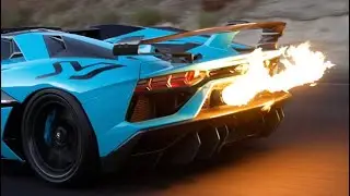 2 Lamborghini Aventador SVJs with Gintani F1 exhaust massive flames! HEADPHONE USERS BEWARE!!!