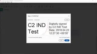 Digitally Sign PDF Document using a Digital Signature in ProxKey Token