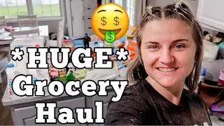 HUGE GROCERY HAUL! | WALMART & SAM'S CLUB GROCERY HAUL | FAMILY OF 5 GROCERY HAUL | MEGA MOM