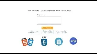 Digital E-Signature pad with saving it as image using html2canvas and Ajax, PHP - Learn Infinity