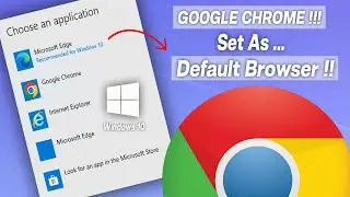 How To Set Google Chrome Default Browser In Windows 10 | Making Chrome Default in Windows 10 Hindi