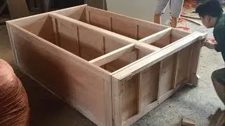 How To Build Wardrobe Extremely Fast and Simple - Woodworking Skills Very Smart of Carpenter