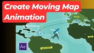 How to Create Moving Map Animation | Free Map Animation for Videos | Moving Map Animation