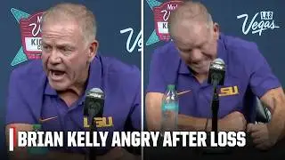 Brian Kelly IRATE after LSU's loss to USC, hits the table out of frustration | ESPN College Football