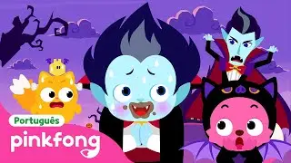 Bebê Monstro Sim, Papai 🧛 | Canções de Halloween 🎃 | Pinkfong, Bebê Tubarão! Canções para Crianças