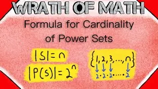 Formula for Cardinality of Power Sets | Set Theory