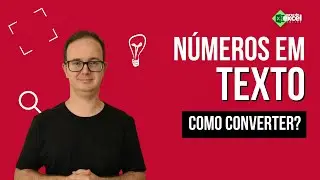 Como converter números em textos no Excel