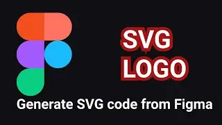 Create an SVG logo  and code from Figma