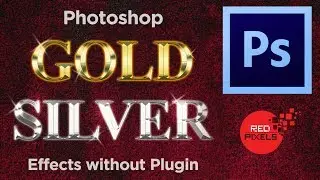 Gold and Silver Text Effect in Photoshop || Create a Gold Shiny Text Effect In Photoshop CC