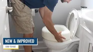 Toilet Seat Riser for Enhanced Comfort and Elevation with Slip Resistant Pads