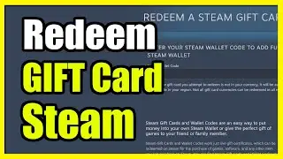 How to Redeem a Gift Card on STEAM Wallet (Steam Tutorial)